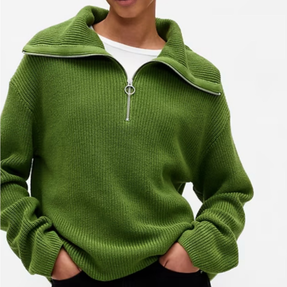 Gap Green Half-Zip Sweater